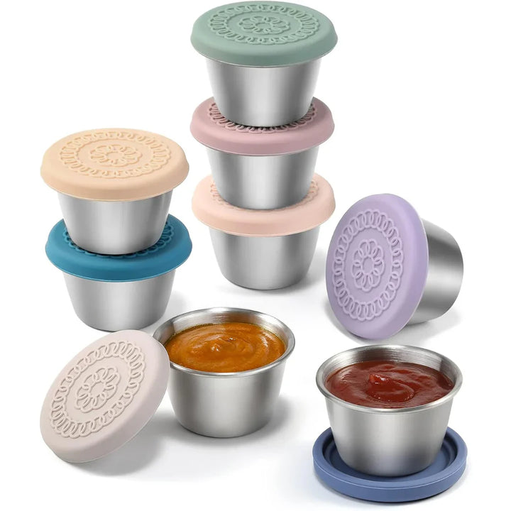 Skanto | Tett Stainless Steel Sauce Beholdere (Sett med 6)