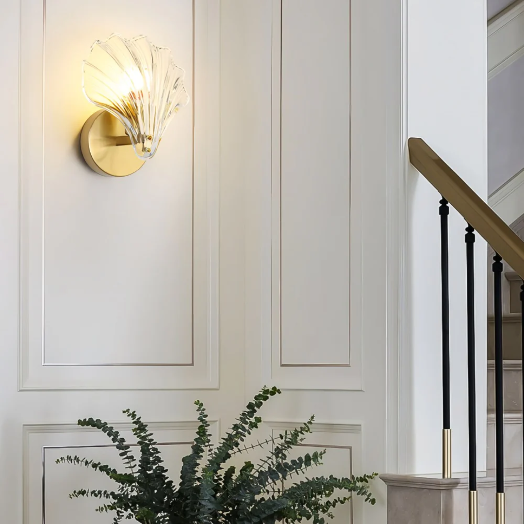 Skanto | Glass skall vegglampe