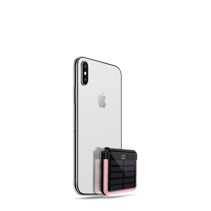 Skanto | Tinier & Thinner Solenergi Power Bank med 3-i-1 Skjult Kabel
