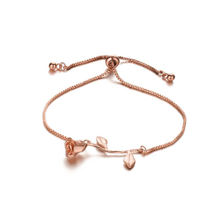 Skanto | Rose Blomst Charm Armbånd