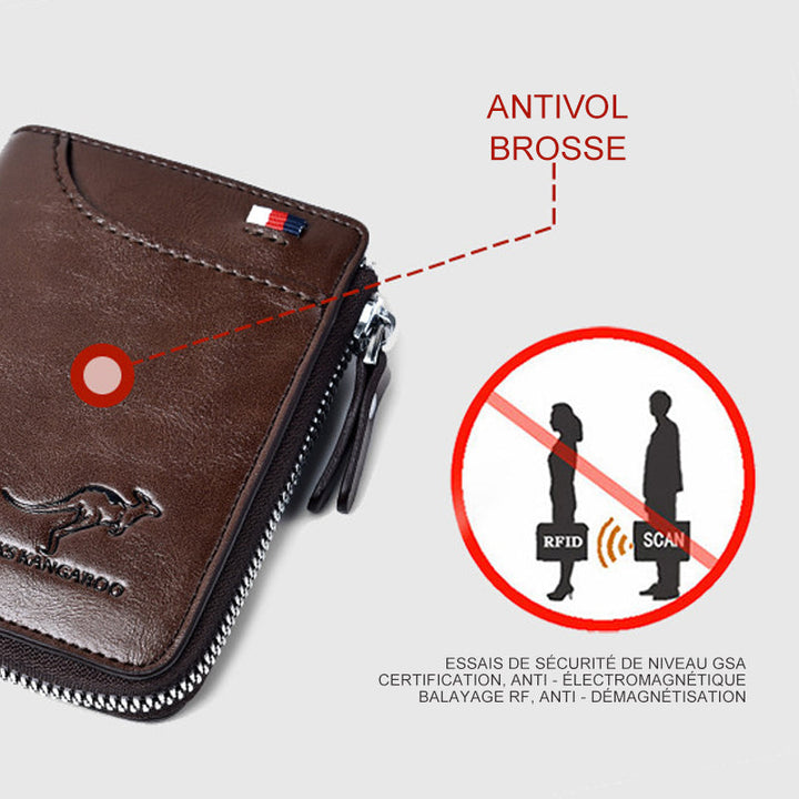 RFID-blokkerende lommebok for menn | Skanto