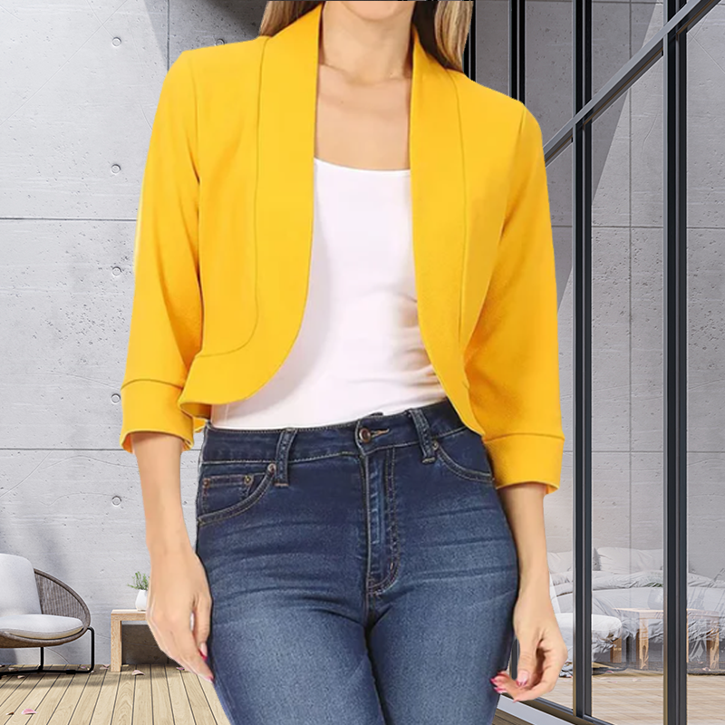 Skanto | Ensfarget Kuttet Blazer