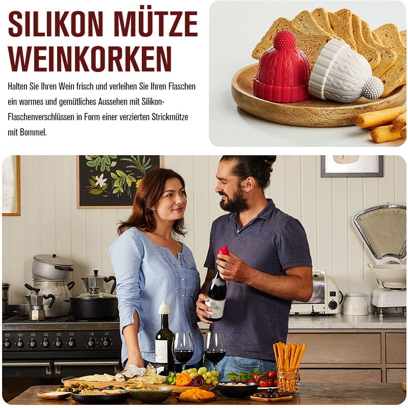 Kreativ Hatt Silikon Vinflaskepropp | Skanto