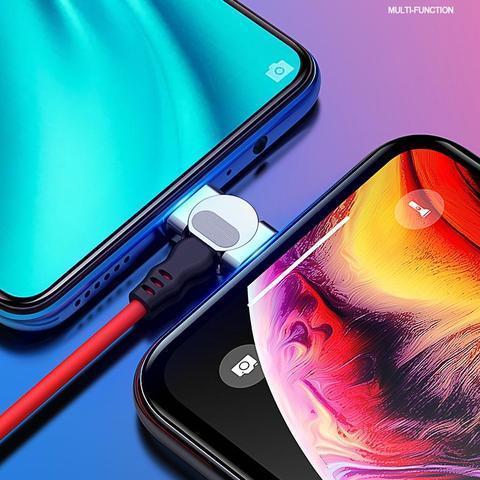 Skanto | Magnetisk kabel 180° roterende ladekabel for Android og IOS hurtiglading dataoverføring