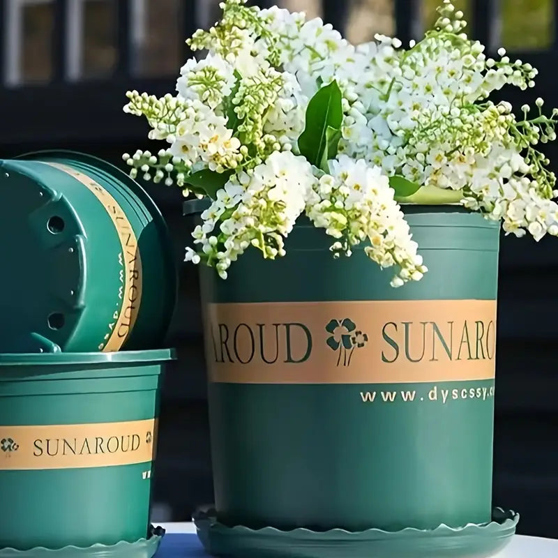 Skanto | Robust Plantekrukke laget av plast – Værbestandig blomsterkrukke for hage og balkong