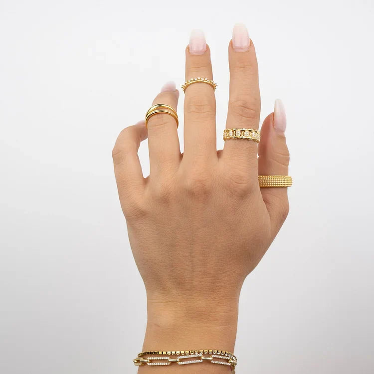 Aluna Dobbelt Ring - Elegant og Stilig Tilbehør