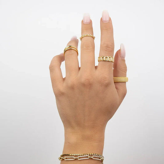 Aluna Dobbelt Ring - Elegant og Stilig Tilbehør