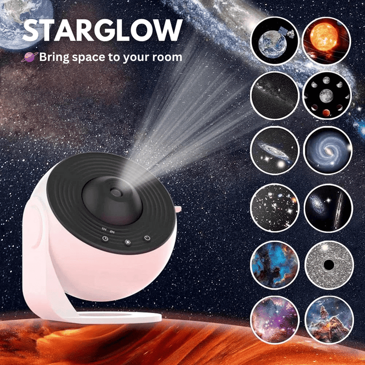 Skanto | 360° AstroLuxe Stjerneprojektor — Forvandl rommet ditt til din personlige avslapningsgalakse full av magiske stjerneløyeblikk