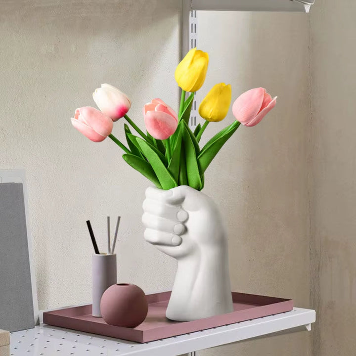 Kunstnerisk Håndbevegelse Keramikk BordSkantoomst Vase | Skanto