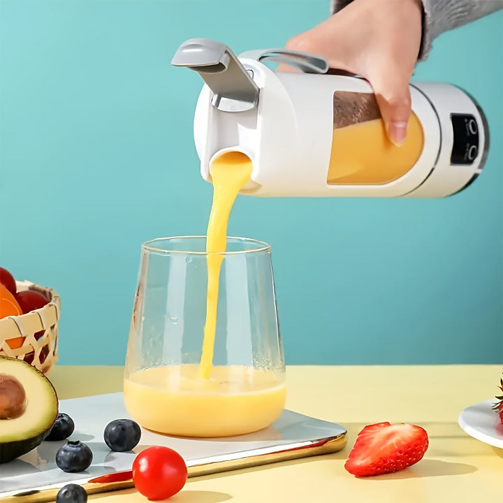 Skanto | Bærbar USB-oppladbar blender & juicer – Enkel å rengjøre, perfekt for frukt- & grønnsaksdrinker, milkshakes, 10,14 oz til 16,91 oz kapasitet