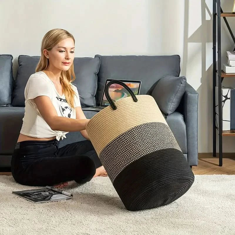 Skanto | WeaveBasket - Robust klesoppbevaring laget av flettet tau