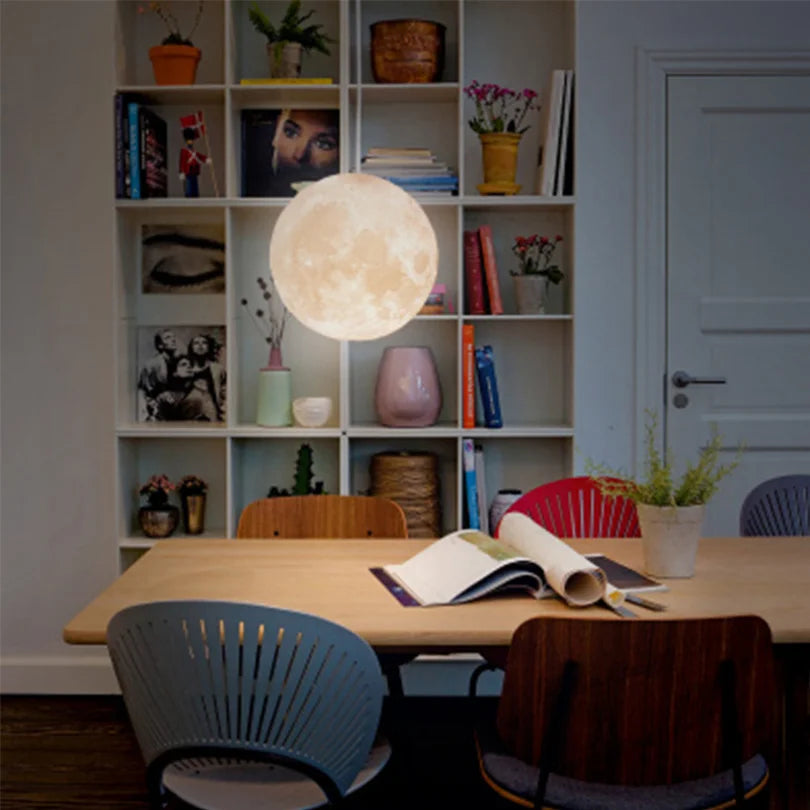 Lunar LED pendellampe - Måne design hengelampe for stue og soverom | Skanto