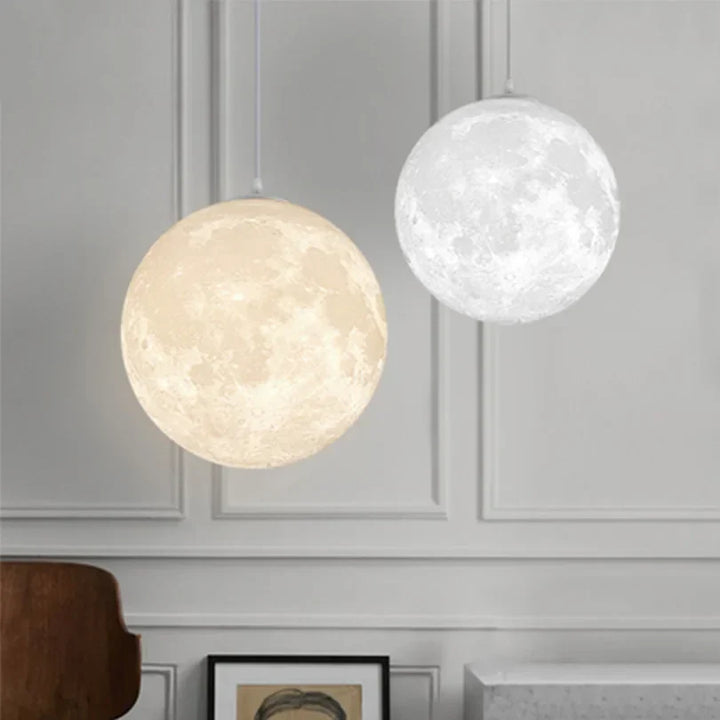 Lunar LED pendellampe - Måne design hengelampe for stue og soverom | Skanto
