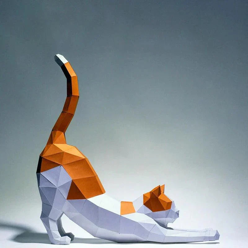 Skanto | 3D Kreativ Kit Papir Katt for Selvmontering