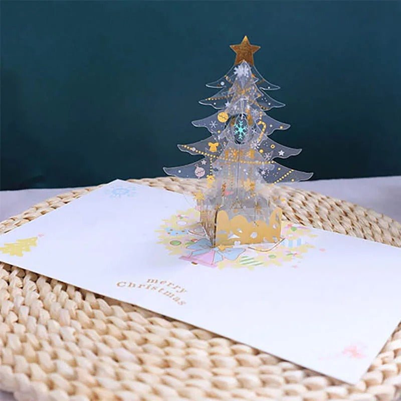 Skanto | Pop Up JuletreKort - 3D God Jul Gratulasjonskort