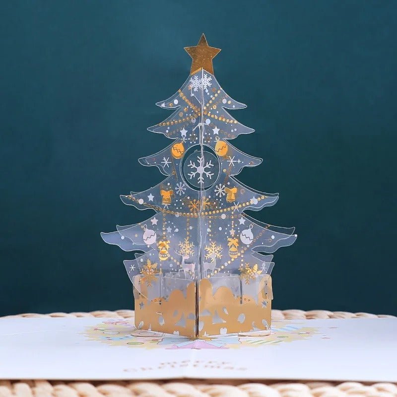 Skanto | Pop Up JuletreKort - 3D God Jul Gratulasjonskort