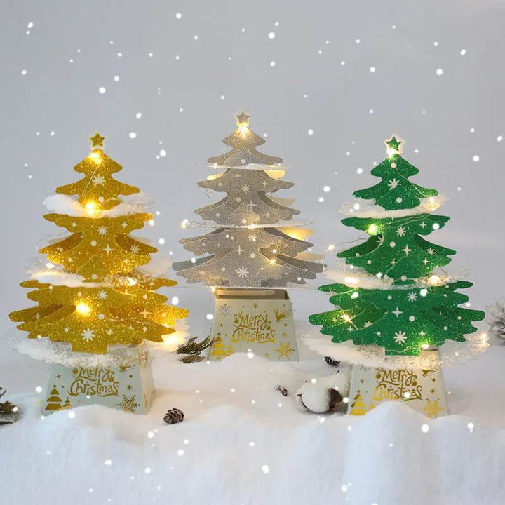 Skanto | Juledekorasjoner Mini Desktop Julehilsen Kort Ornamenter