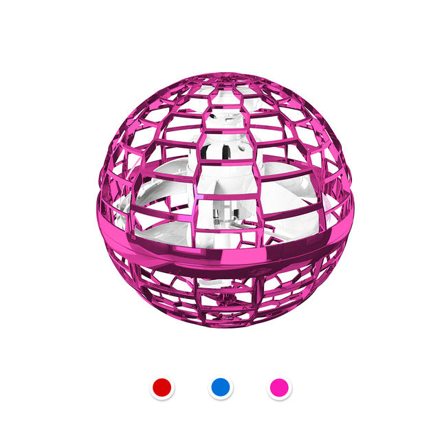 Flynova Pro flyvende ball spinnleketøy håndstyrt drone helikopter 360 graders roterende mini UFO med lys barnegave