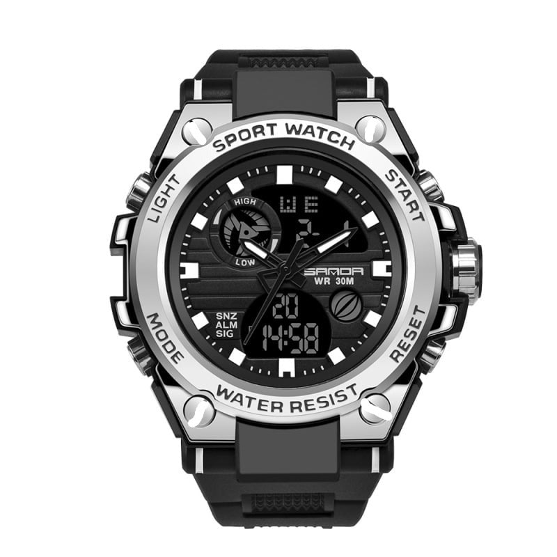 Skanto | Sporty Dual-Display Mode Multifunctional Waterproof Luminous Men's Wristwatch