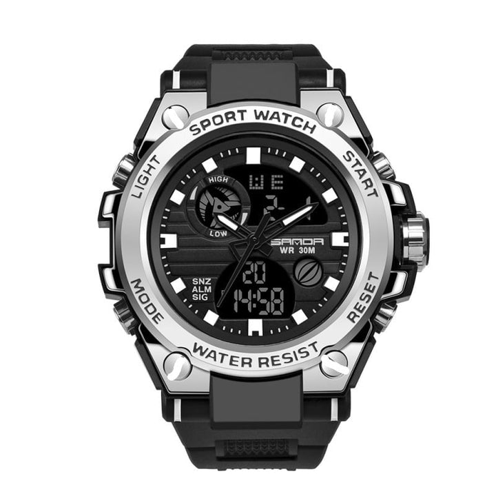 Skanto | Sporty Dual-Display Mode Multifunctional Waterproof Luminous Men's Wristwatch