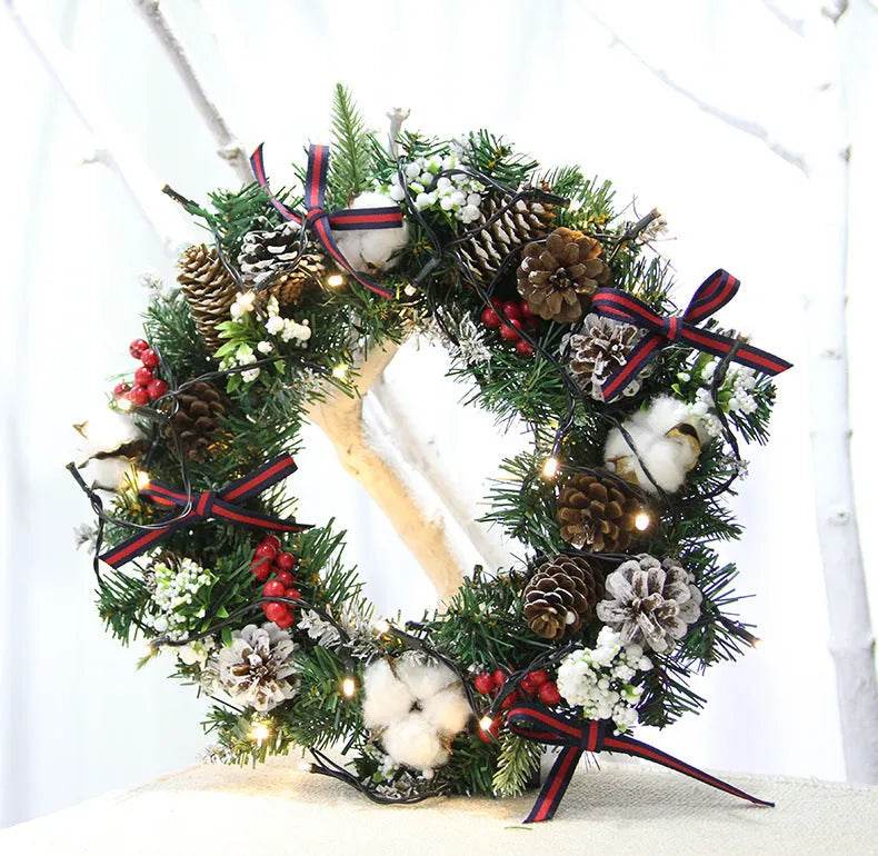 Skanto | 30cm 40cm Julekrans Ornamenter Julekrans