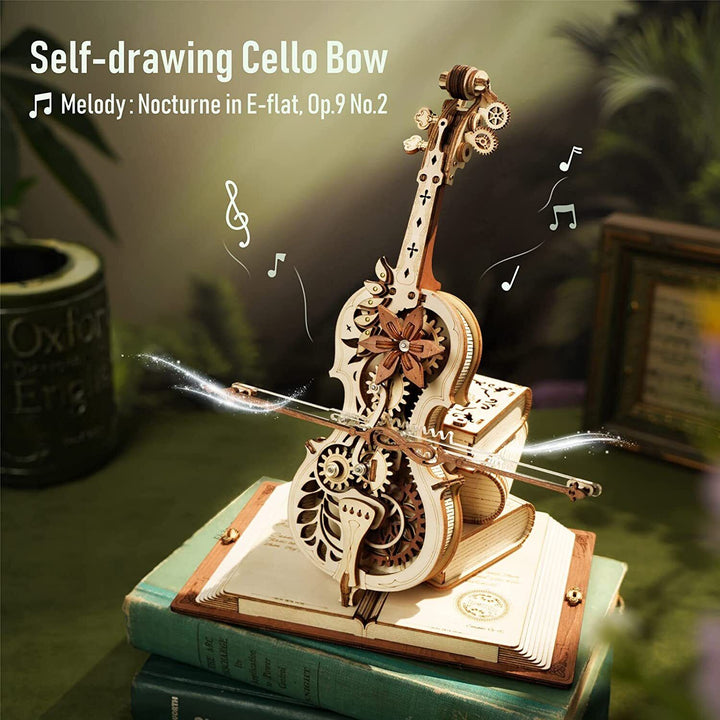 Skanto | DIY Tre Cello, Selvspillende Musikkinstrument, Magisk Musikkboks, Kule Gaveideer
