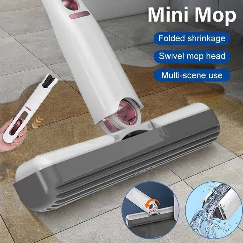 Skanto | 🎉Sammenleggbar Håndvaskbar Mini Mopp
