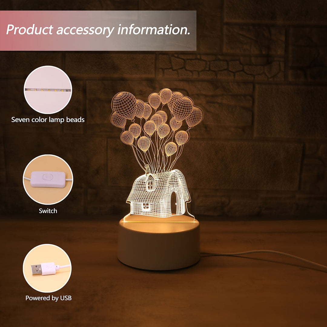 LumiBalloon – Unik 3D LED Ballonglampe USB Skanto