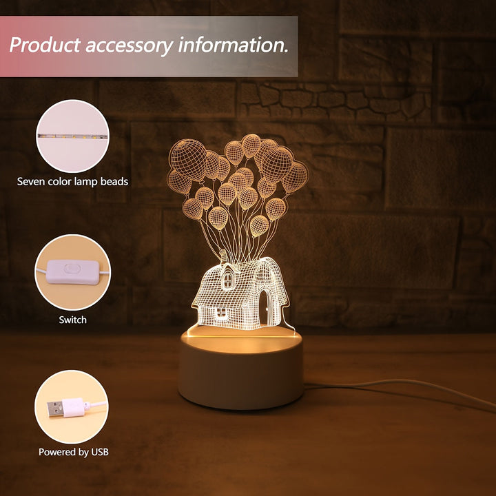 LumiBalloon – Unik 3D LED Ballonglampe USB Skanto