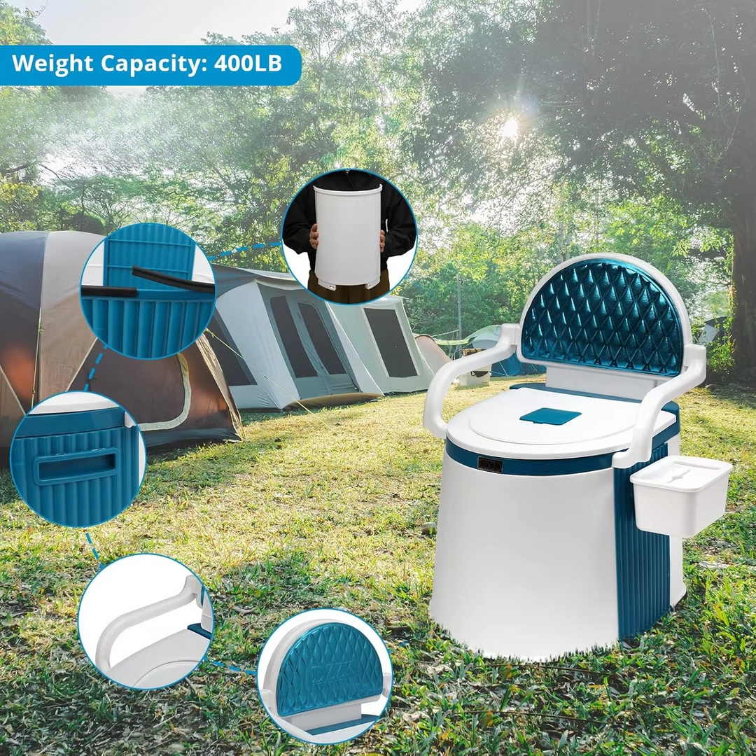 Skanto | Portable Comfort Commode med 5-gallon kapasitet og robuste håndtak