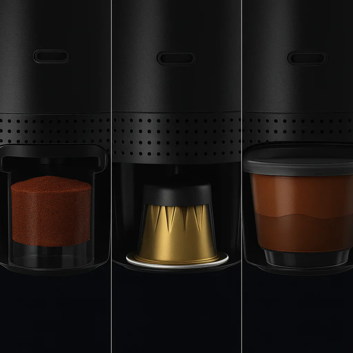 Skanto | 3i1 Bærbar Espressomaskin Elektrisk Kaffebrewer Reiserbrygger