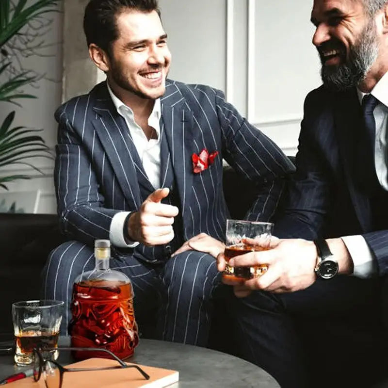 3 stk Kreativ Whiskey Dekanter med 2 Glass Bar Verktøy | Skanto