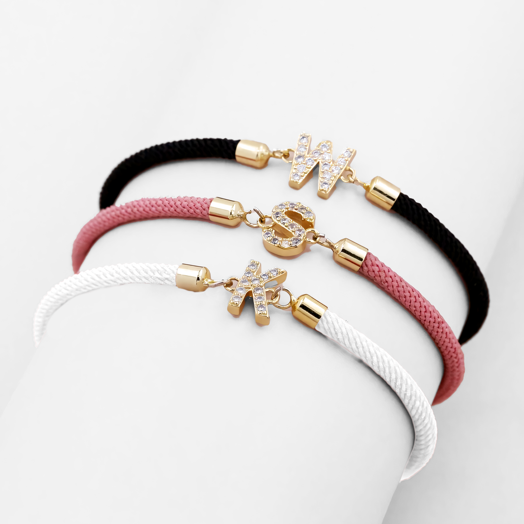 Skanto | Justerbare Bokstav Initial Armbånd