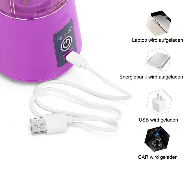 Bærbar USB elektrisk juicepresse | Skanto