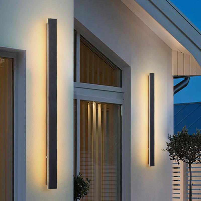 Skanto | Moderne svart LED veggbelysning for hage og terrasse