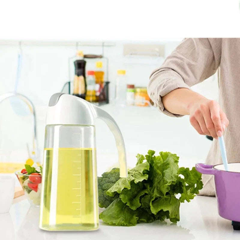 Olje Flaske Med Automatisk Flip Lokk 600ml Skanto