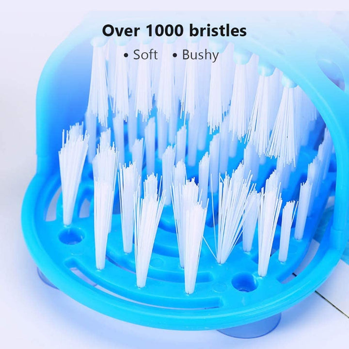 Easy Feet Rengjøringsbørste Eksfolierende Fotmassasje Slipper for Unisex Voksne, 1 Pc (Blå) Skanto