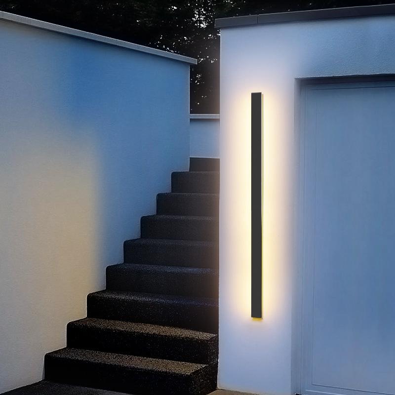 Skanto | Moderne svart LED veggbelysning for hage og terrasse