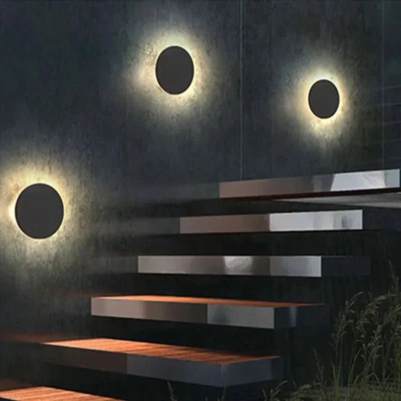 Skanto | Minimalist LED vegglampe i rund eller kvadratisk, IP65