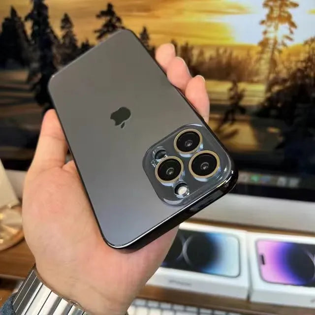 Skanto | Galvanisert Mat Akryl Herdet Glass iPhone Deksel