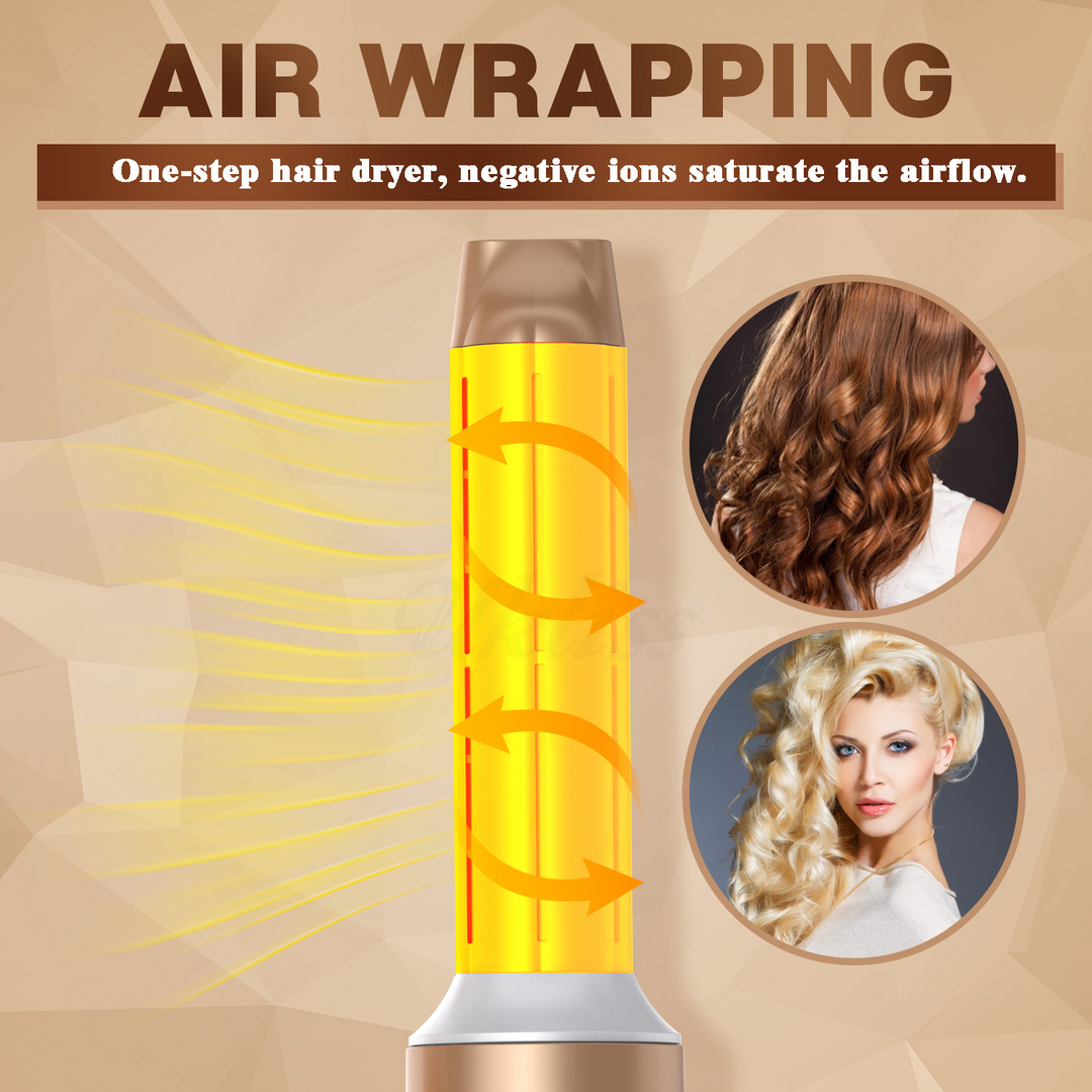 Skanto | 7-i-1 Airwrap Hårstyler | Krøller, retter & volum | Varm/kald luft