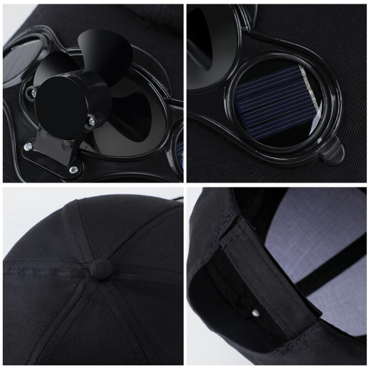 Solar Fan Sommer Utendørs Baseball Caps | Skanto