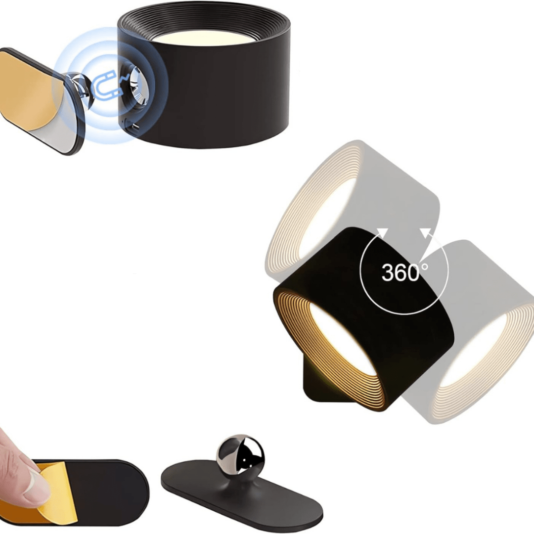 Skanto | FlexiLamp – Trådløs oppladbar 360° vegglampe