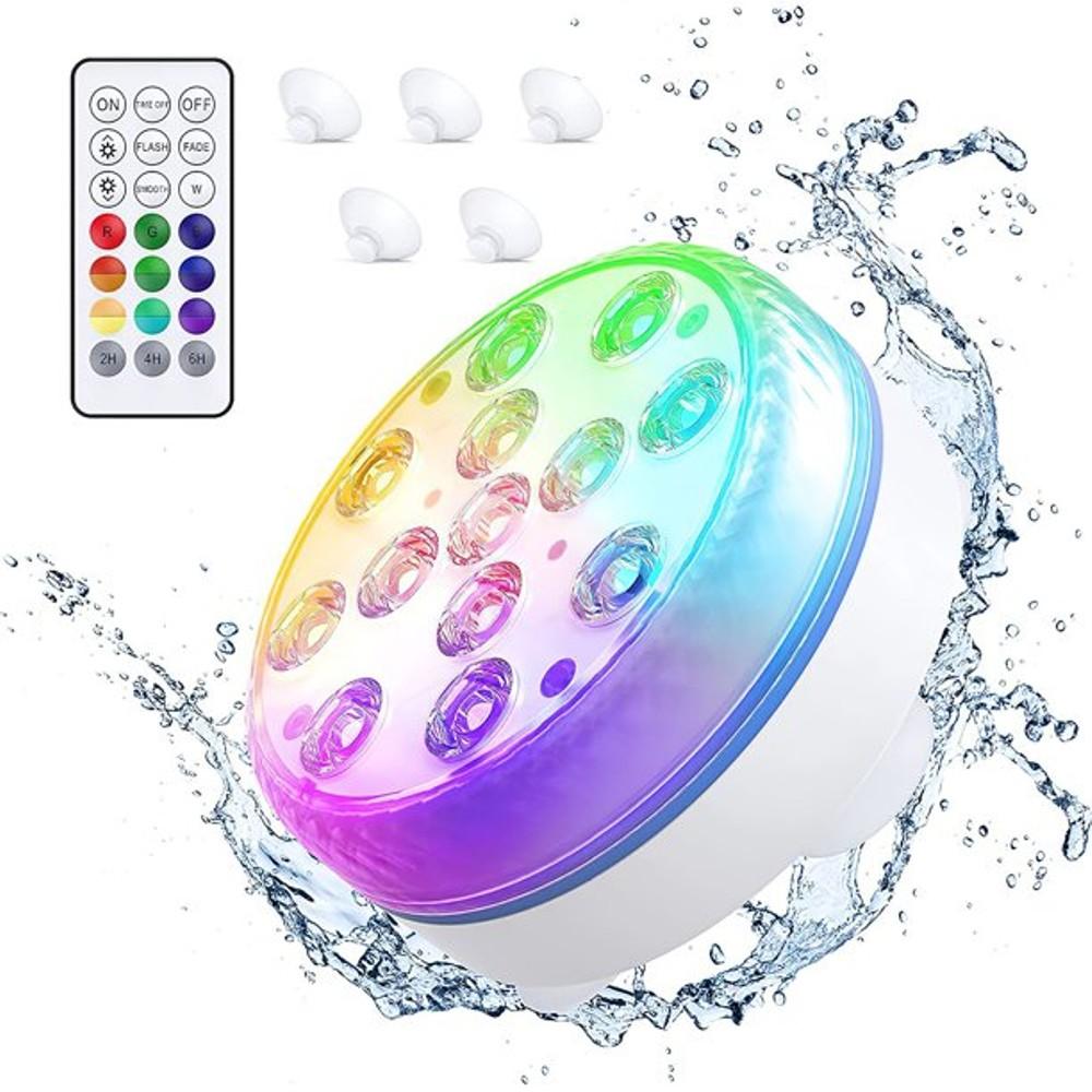 Skanto | 4-Pack: Dekorative vanntette batteridrevne LED-lamper - 16 skiftende farger