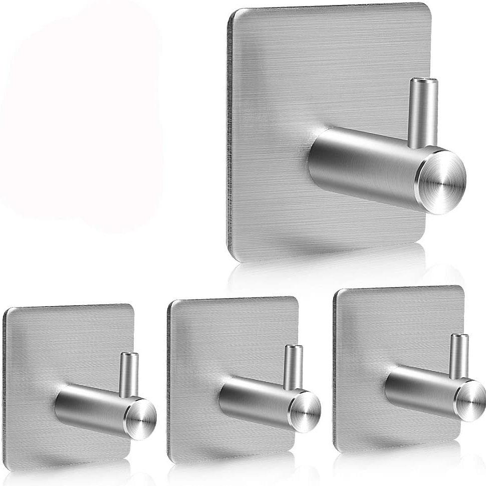 4-Pack: Tungvint holdbare 304 rustfritt stål veggkroker