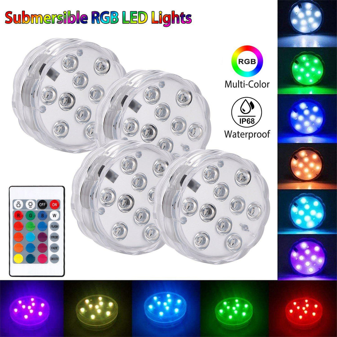 Skanto | 4-Delt: Vanntette RGB LED Lyskastere