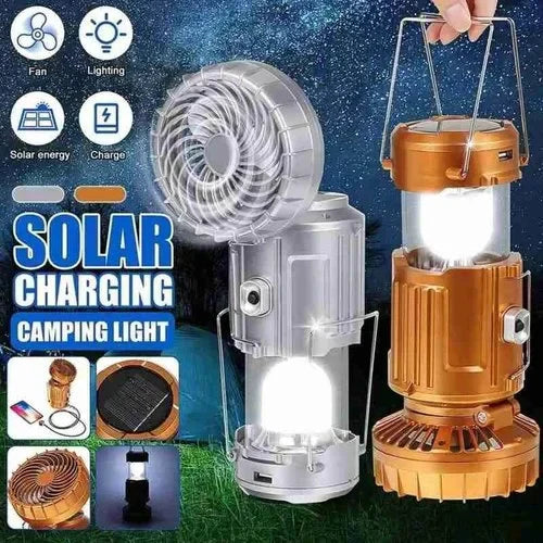 Skanto | Bærbar LED-Campinglampe Med Vifte