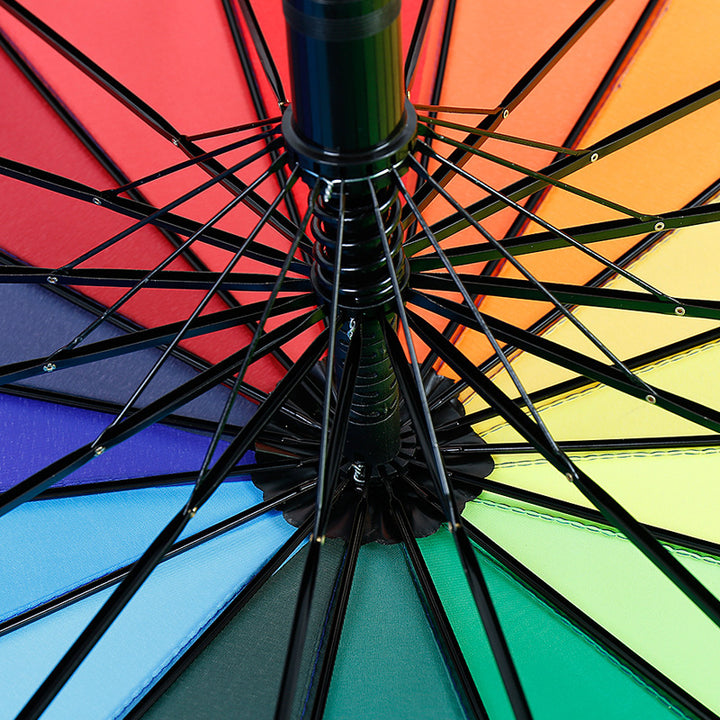 Dame stabil vindresistent paraply med ergonomisk grep Skanto
