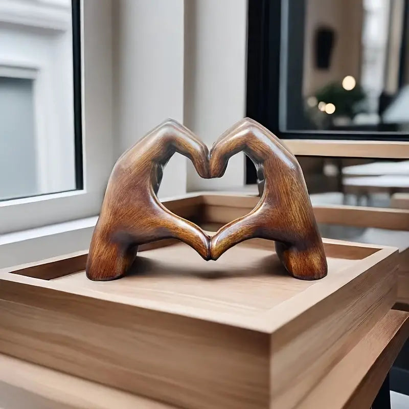 Lovenest Elegant Harpiks Skulptur - Symbol på Kjærlighet og Hengivenhet Skanto