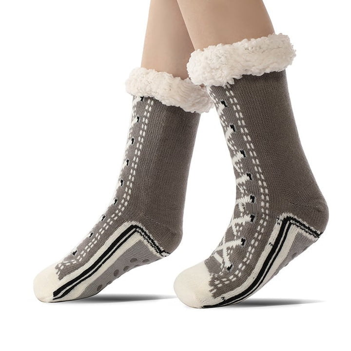 Skanto | Ultra-tykke Cashmere Slippers Sokker S